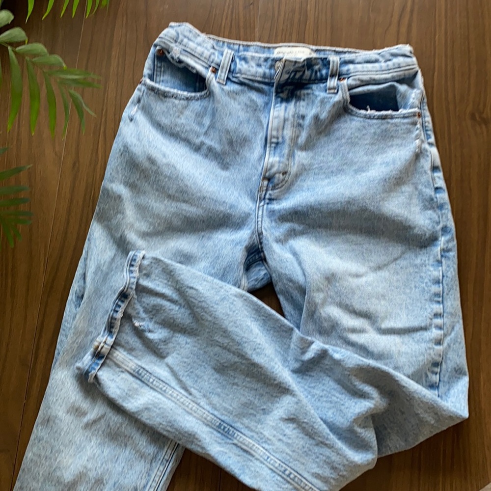 90s high rise straight leg jeans